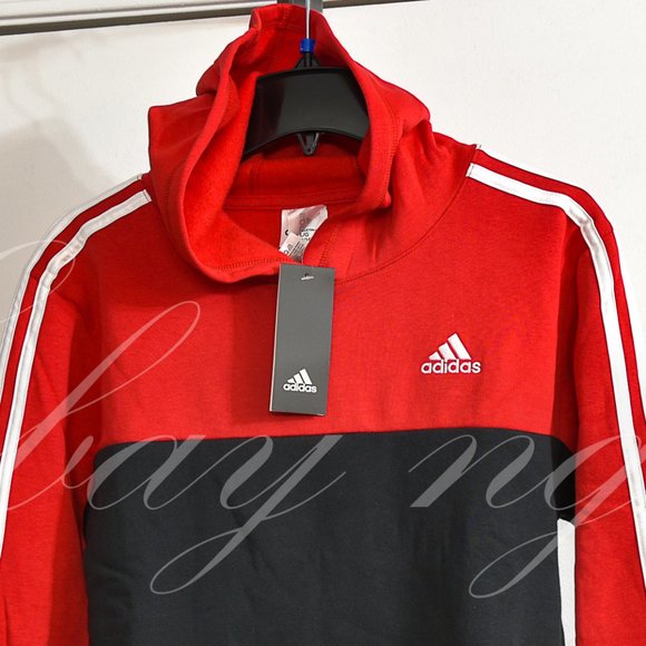 adidas Other - Adidas Boys' Youth Pullover Fleece Hoodie RED/BLACK